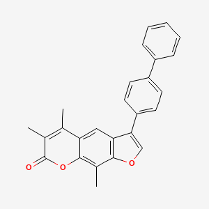 3-(biphenyl-4-yl)-5,6,9-trimethyl-7H-furo[3,2-g]chromen-7-one