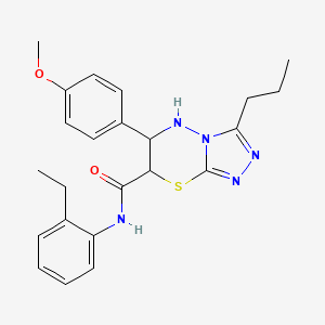 N-(2-ethylphenyl)-6-(4-methoxyphenyl)-3-propyl-6,7-dihydro-5H-[1,2,4]triazolo[3,4-b][1,3,4]thiadiazine-7-carboxamide