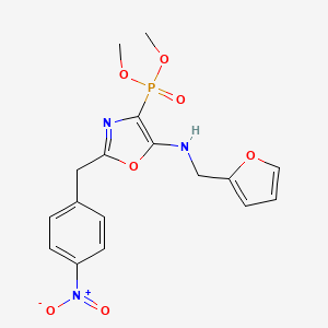 Dimethyl {5-[(furan-2-ylmethyl)amino]-2-(4-nitrobenzyl)-1,3-oxazol-4-yl}phosphonate