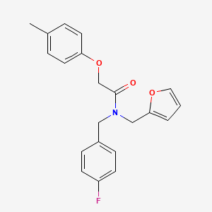 N-(4-fluorobenzyl)-N-(furan-2-ylmethyl)-2-(4-methylphenoxy)acetamide