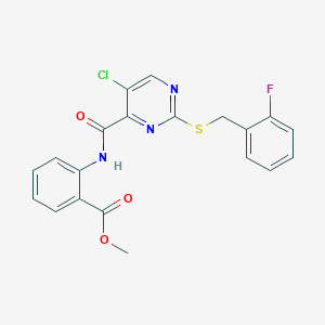 Methyl 2-[({5-chloro-2-[(2-fluorobenzyl)thio]pyrimidin-4-yl}carbonyl)amino]benzoate