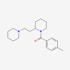 molecular formula C20H30N2O B11380696 (4-Methylphenyl){2-[2-(piperidin-1-yl)ethyl]piperidin-1-yl}methanone 