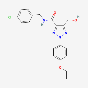 N-(4-chlorobenzyl)-2-(4-ethoxyphenyl)-5-(hydroxymethyl)-2H-1,2,3-triazole-4-carboxamide