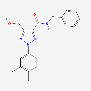 N-benzyl-2-(3,4-dimethylphenyl)-5-(hydroxymethyl)-2H-1,2,3-triazole-4-carboxamide