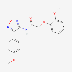 2-(2-methoxyphenoxy)-N-[4-(4-methoxyphenyl)-1,2,5-oxadiazol-3-yl]acetamide