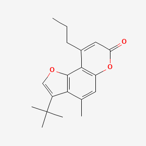 3-tert-butyl-4-methyl-9-propyl-7H-furo[2,3-f]chromen-7-one