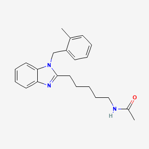 N-{5-[1-(2-methylbenzyl)-1H-benzimidazol-2-yl]pentyl}acetamide