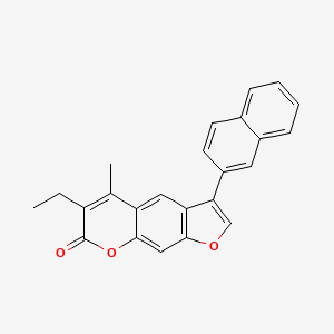 6-ethyl-5-methyl-3-(2-naphthyl)-7H-furo[3,2-g]chromen-7-one