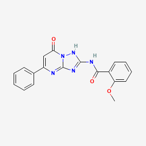 2-methoxy-N-(7-oxo-5-phenyl-4,7-dihydro[1,2,4]triazolo[1,5-a]pyrimidin-2-yl)benzamide