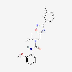 3-(2-Methoxyphenyl)-1-{[3-(3-methylphenyl)-1,2,4-oxadiazol-5-yl]methyl}-1-propan-2-ylurea