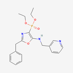 Diethyl {2-benzyl-5-[(pyridin-3-ylmethyl)amino]-1,3-oxazol-4-yl}phosphonate