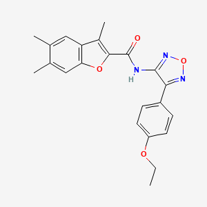 N-[4-(4-ethoxyphenyl)-1,2,5-oxadiazol-3-yl]-3,5,6-trimethyl-1-benzofuran-2-carboxamide