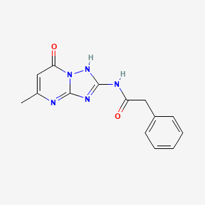 N-(7-hydroxy-5-methyl[1,2,4]triazolo[1,5-a]pyrimidin-2-yl)-2-phenylacetamide