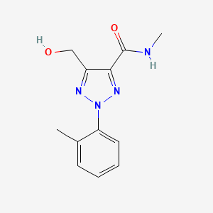 molecular formula C12H14N4O2 B11380962 5-(hydroxymethyl)-N-methyl-2-(2-methylphenyl)-2H-1,2,3-triazole-4-carboxamide 