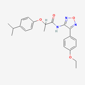 N-[4-(4-ethoxyphenyl)-1,2,5-oxadiazol-3-yl]-2-[4-(propan-2-yl)phenoxy]propanamide