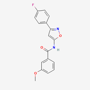 N-[3-(4-fluorophenyl)-1,2-oxazol-5-yl]-3-methoxybenzamide