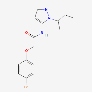 2-(4-bromophenoxy)-N-[1-(butan-2-yl)-1H-pyrazol-5-yl]acetamide