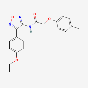 molecular formula C19H19N3O4 B11381074 N-[4-(4-ethoxyphenyl)-1,2,5-oxadiazol-3-yl]-2-(4-methylphenoxy)acetamide 