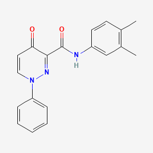 N-(3,4-dimethylphenyl)-4-oxo-1-phenyl-1,4-dihydropyridazine-3-carboxamide