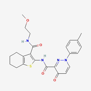 N-{3-[(2-methoxyethyl)carbamoyl]-4,5,6,7-tetrahydro-1-benzothiophen-2-yl}-1-(4-methylphenyl)-4-oxo-1,4-dihydropyridazine-3-carboxamide