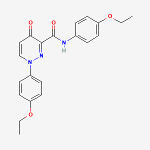 molecular formula C21H21N3O4 B11381123 N,1-bis(4-ethoxyphenyl)-4-oxo-1,4-dihydropyridazine-3-carboxamide 