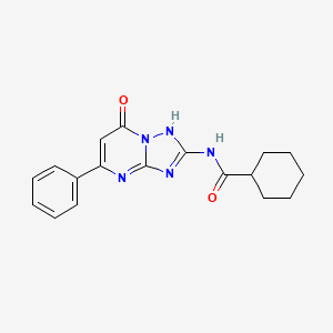 N-(7-oxo-5-phenyl-4,7-dihydro[1,2,4]triazolo[1,5-a]pyrimidin-2-yl)cyclohexanecarboxamide