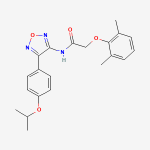 2-(2,6-dimethylphenoxy)-N-{4-[4-(propan-2-yloxy)phenyl]-1,2,5-oxadiazol-3-yl}acetamide