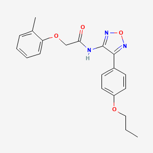 2-(2-methylphenoxy)-N-[4-(4-propoxyphenyl)-1,2,5-oxadiazol-3-yl]acetamide