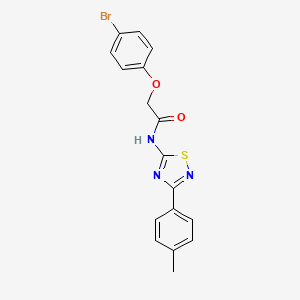 2-(4-bromophenoxy)-N-[3-(4-methylphenyl)-1,2,4-thiadiazol-5-yl]acetamide