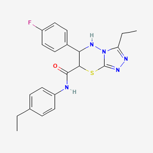 3-ethyl-N-(4-ethylphenyl)-6-(4-fluorophenyl)-6,7-dihydro-5H-[1,2,4]triazolo[3,4-b][1,3,4]thiadiazine-7-carboxamide