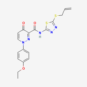 1-(4-ethoxyphenyl)-4-oxo-N-[5-(prop-2-en-1-ylsulfanyl)-1,3,4-thiadiazol-2-yl]-1,4-dihydropyridazine-3-carboxamide