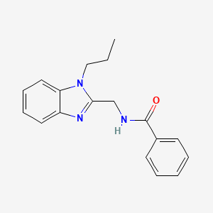 N-[(1-propyl-1H-benzimidazol-2-yl)methyl]benzamide