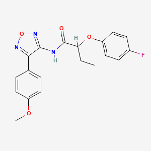 2-(4-fluorophenoxy)-N-[4-(4-methoxyphenyl)-1,2,5-oxadiazol-3-yl]butanamide