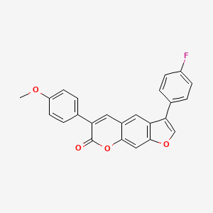 3-(4-fluorophenyl)-6-(4-methoxyphenyl)-7H-furo[3,2-g]chromen-7-one