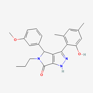 3-(2-hydroxy-4,6-dimethylphenyl)-4-(3-methoxyphenyl)-5-propyl-4,5-dihydropyrrolo[3,4-c]pyrazol-6(1H)-one