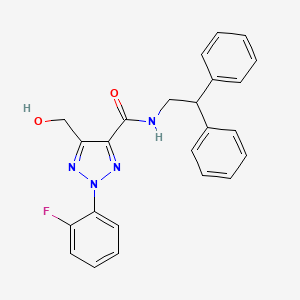 N-(2,2-diphenylethyl)-2-(2-fluorophenyl)-5-(hydroxymethyl)-2H-1,2,3-triazole-4-carboxamide