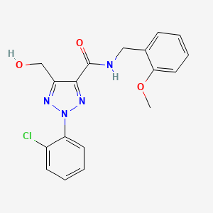 2-(2-chlorophenyl)-5-(hydroxymethyl)-N-(2-methoxybenzyl)-2H-1,2,3-triazole-4-carboxamide