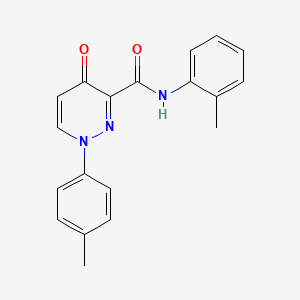 molecular formula C19H17N3O2 B11381393 N-(2-methylphenyl)-1-(4-methylphenyl)-4-oxo-1,4-dihydropyridazine-3-carboxamide 