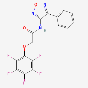 2-(pentafluorophenoxy)-N-(4-phenyl-1,2,5-oxadiazol-3-yl)acetamide