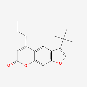 molecular formula C18H20O3 B11381415 3-tert-butyl-5-propyl-7H-furo[3,2-g]chromen-7-one 