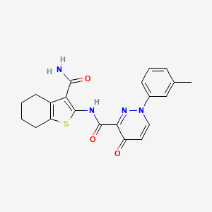 N-(3-carbamoyl-4,5,6,7-tetrahydro-1-benzothiophen-2-yl)-1-(3-methylphenyl)-4-oxo-1,4-dihydropyridazine-3-carboxamide