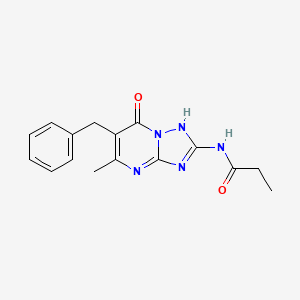 N-(6-benzyl-5-methyl-7-oxo-4,7-dihydro[1,2,4]triazolo[1,5-a]pyrimidin-2-yl)propanamide