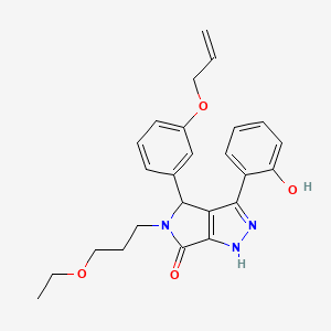 5-(3-ethoxypropyl)-3-(2-hydroxyphenyl)-4-[3-(prop-2-en-1-yloxy)phenyl]-4,5-dihydropyrrolo[3,4-c]pyrazol-6(1H)-one