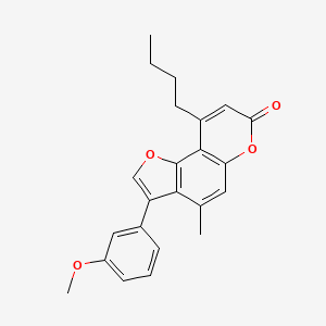 9-butyl-3-(3-methoxyphenyl)-4-methyl-7H-furo[2,3-f]chromen-7-one