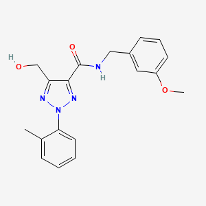 molecular formula C19H20N4O3 B11381548 5-(hydroxymethyl)-N-(3-methoxybenzyl)-2-(2-methylphenyl)-2H-1,2,3-triazole-4-carboxamide 