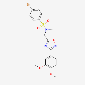 4-bromo-N-{[3-(3,4-dimethoxyphenyl)-1,2,4-oxadiazol-5-yl]methyl}-N-methylbenzenesulfonamide