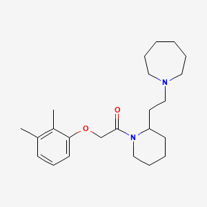 1-(2-{1-[(2,3-Dimethylphenoxy)acetyl]piperidin-2-yl}ethyl)azepane