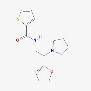 N-[2-(furan-2-yl)-2-(pyrrolidin-1-yl)ethyl]thiophene-2-carboxamide