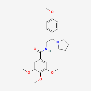 3,4,5-trimethoxy-N-[2-(4-methoxyphenyl)-2-(pyrrolidin-1-yl)ethyl]benzamide