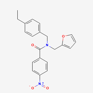 N-(4-ethylbenzyl)-N-(furan-2-ylmethyl)-4-nitrobenzamide